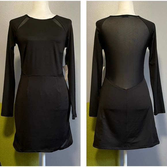Tobi Dresses & Skirts - Tobi Three Little Words Black Mesh Long Sleeve Bodycon Mini Dress NEW Medium
